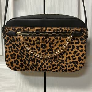 Michael Kors Fur Leopard Purse